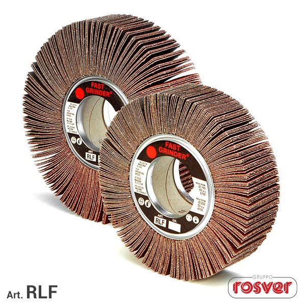 ROSVER RLF RUOTA RUOTE LAMELLARI CON FLANGE IN TELA ABRASIVA FORO 54 - immagine 3