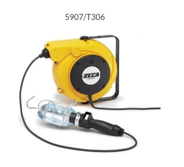 ZECA 5907 5908 AVVOLGICAVO AVVOLGITUBO ELETTRICO CON LAMPADA T306 - immagine 3