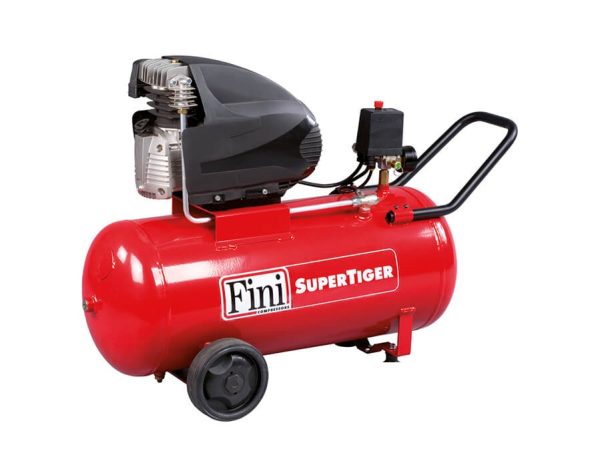 FINI SUPER TIGER MK265M COMPRESSORE ARIA 50 LITRI 2HP 1,5KW 10 BAR 250L/MIN 230V