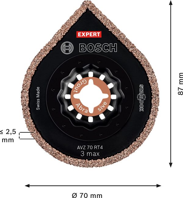 BOSCH AVZ 70 RT4 3 IN 1 STARLOCK EXPERT 3 MAX LAMA PER RIMUOVERE MALTA COLLA - immagine 3