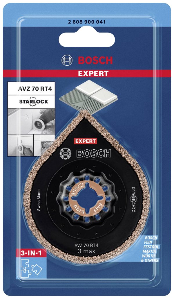 BOSCH AVZ 70 RT4 3 IN 1 STARLOCK EXPERT 3 MAX LAMA PER RIMUOVERE MALTA COLLA - immagine 6