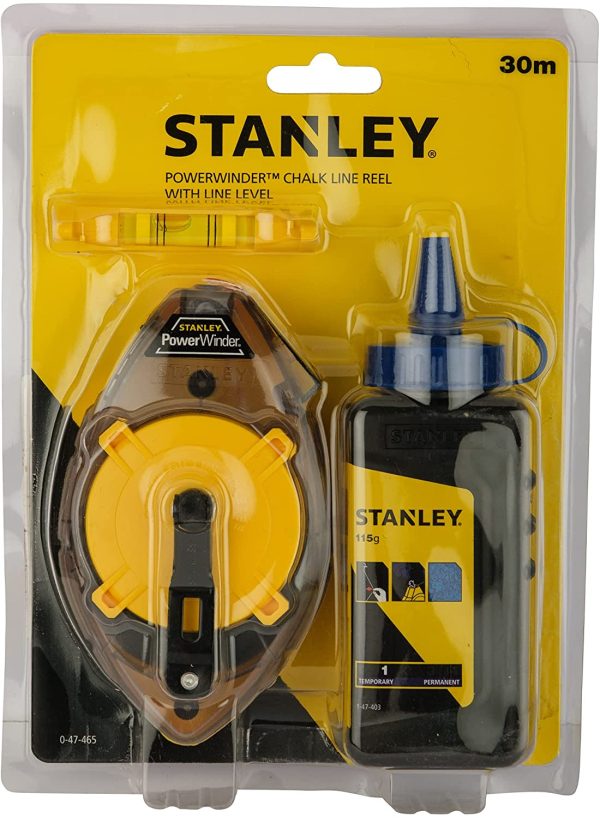 STANLEY 0-47-465 SET TRACCIATORE POWERWINDER 30MT +POLVERE BLU 115GR+LIVELLA - immagine 4