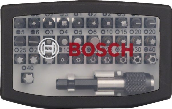 BOSCH SET BIT 32 PZ KIT INSERTI PUNTE TRAPANO AVVITATORE CACCIAVITE 2607017319 - immagine 3