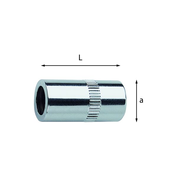 USAG 684 /1 BUSSOLA BUSSOLE PORTAINSERTI INSERTO ATTACCO 1/4"-1/4" CROMO VANADIO - immagine 3