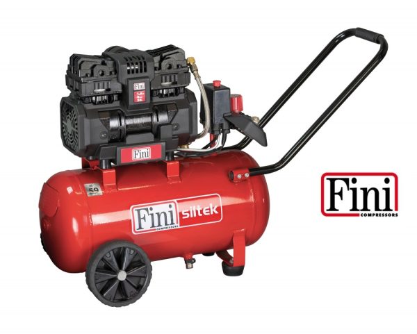 FINI COMPRESSORE ARIA SILENZIATO 24 LITRI SILTEK TB 24 8 BAR 1.5 HP 59 db(A)