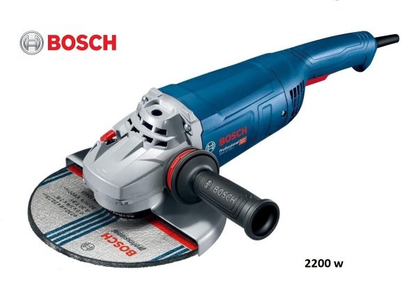 BOSCH SMERIGLIATRICE ANGOLARE GWS 22-230 J PROFESSIONALE 2200W 230 MM IN CARTONE