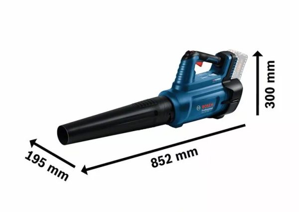 BOSCH SOFFIATORE A BATTERIA GBL 18V-750 BITURBO BRUSHLESS IN CARTONE NO BATTERIE - immagine 8