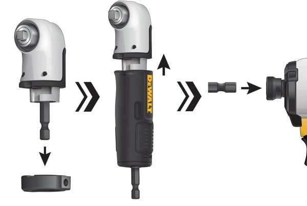 DEWALT TESTA AD ANGOLO CON IMPUGNATURA ATTACCO QUADRO 1/4 DT20504-QZ - immagine 11