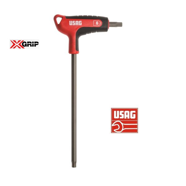 USAG 280 HX/SE6 SERIE 6 CHIAVI MASCHIO PROFILO ESAGONALE SPECIALE X-GRIP - immagine 3