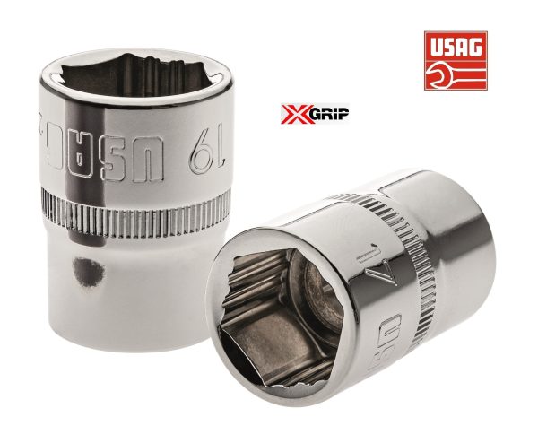 USAG 235 1/2 X/SE12 SERIE 12 CHIAVI A BUSSOLA BOCCA ESAGONALE SPECIALE X-GRIP - immagine 3