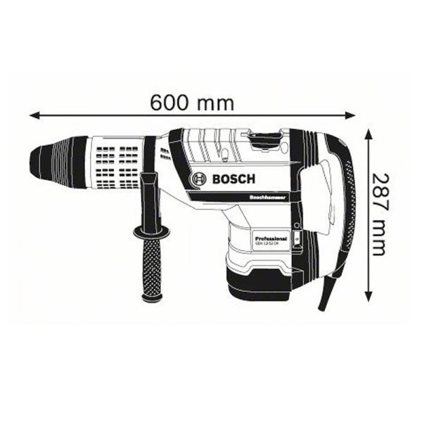 BOSCH GBH 12-52 DV MARTELLO PERFORATORE DEMOLITORE SDS MAX PROFESSIONAL - immagine 3