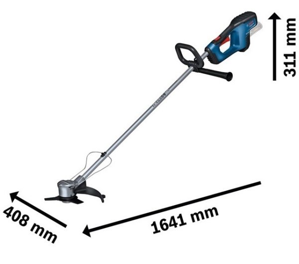 BOSCH DECESPUGLIATORE TOSAERBA A BATTERIA 18V GFR 18V-23 SENZA BATTERIE IN CARTONE - immagine 3