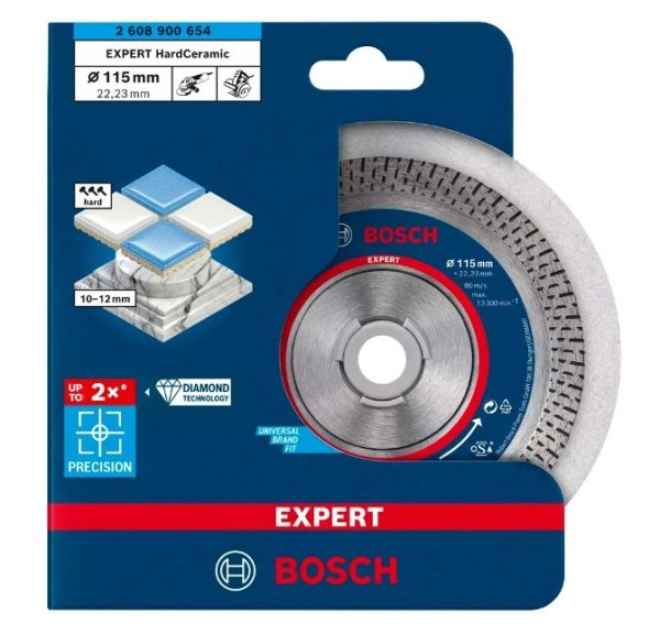 BOSCH DISCO DIAMANTATO PER CERAMICA PIASTRELLA EXPERT HARD CERAMIC 115 - immagine 3