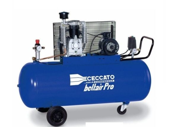 CECCATO COMPRESSORE ARIA A PISTONI PROF. BISTADIO 300 (270) LITRI 5,5 HP TRIFASE - immagine 3